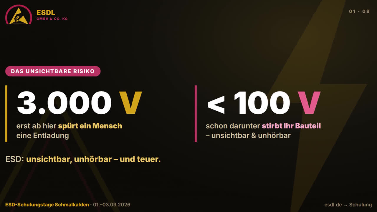 ESD-Schulungstage in Schmalkalden – live erleben
